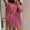 Pink, variant on BLTIBY Women Sequin Evening Dress Solid Color Round Neck Loose Long Sleeve Glitter Cocktail Party Short Slim Formal Gown Fashion Pink XL
