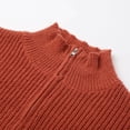 thumbnail image 5 of mgoYE Fall Maternity Shirts Long Sleeve Maternity Sweaters Boat Neck Ribbed Knit Pregnancy Winter Clothes(Brick Red,S), 5 of 9