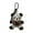 Coffee color, variant on Lovely Bear Keyring Pilot Panda Keyrings Plush Keychain Women Girls Accessories