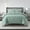 Sage Green, variant on Lanco Burnt Orange Comforter Set Queen Size, 7 Piece Diamond Quilting Solid Bedding Set, Matching Flat sheet, Fitted sheet, Pillows & Shams
