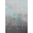 thumbnail image 2 of Addison Rugs Mayfield Premium Machine Washable Transitional Modern Teal Rectangle Rug, 5' x 7'6", 2 of 7