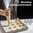 thumbnail image 4 of French Star Pastry Tube, Stainless Steel Cake Piping Tips For Easy Clean, Open Star Piping Nozzle With Wide Application In Decorating, 4 of 5