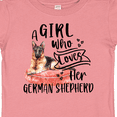 thumbnail image 4 of Inktastic A Girl Who Loves Her German Shepherd Boys or Girls Baby T-Shirt, 4 of 5