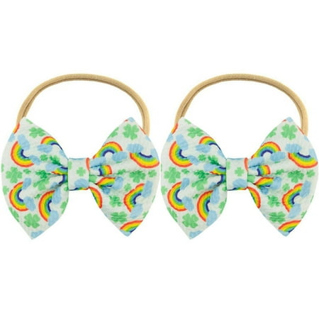 

Baby Girl 1Pair Bow Ties Rubber Elastic Hair Accessories