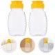 thumbnail image 4 of ColoMX 2 frascos de miel de plástico, botellas de miel vacías transparentes, dispensador de miel, botella de miel para almacenar y dispensar, 108 ml, 4 of 8