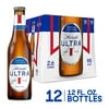 Michelob ULTRA Superior Light Beer, Domestic Lager, 12 Pack 12 fl oz Glass Bottles 4.2% ABV