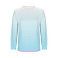 thumbnail image 4 of Generic Women's Colorblock T-Shirts Long Sleeve Fashion Round Neck Casual Top Fall Winter Soft Lightweight Pullover Tops, 4 of 6