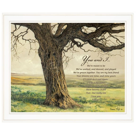 Forever By Bonnie Mohr Printed Framed Wall Art Wood Multi-Color
