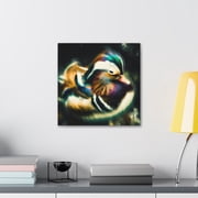 Mandarin Duck Expressionism - Canvas