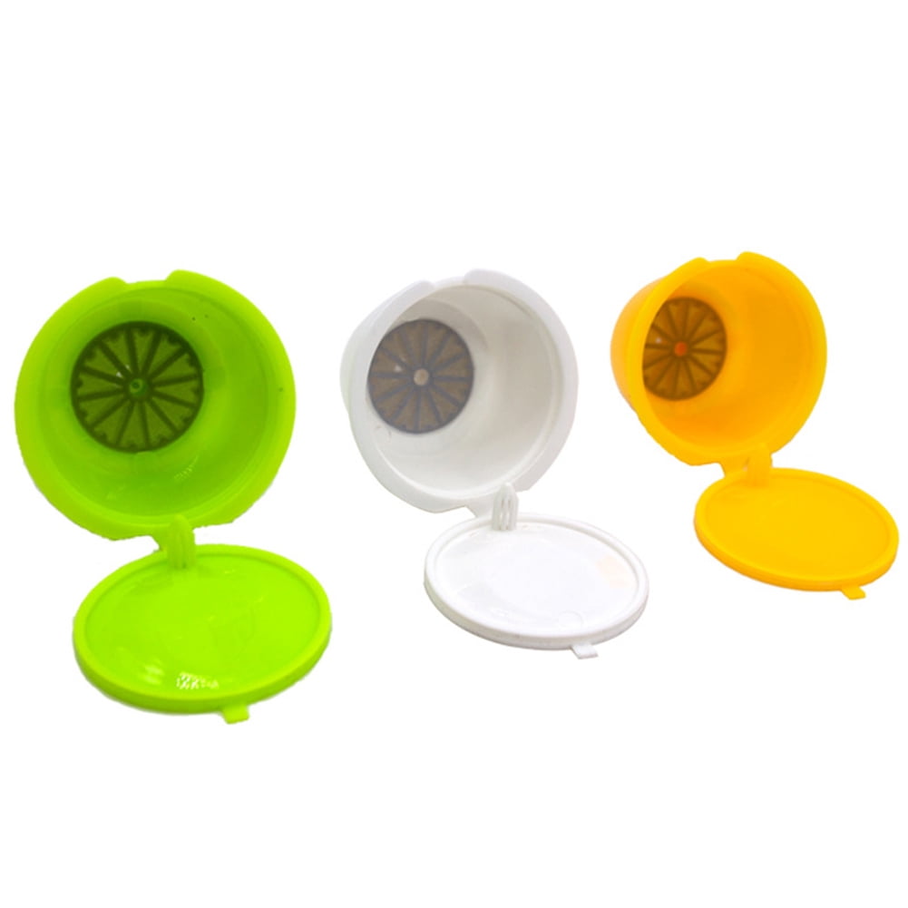 Cafopgrill 3pcs reusable coffee capsule cup home reusable coffee capsule cups refillable filter kit replacement fit for dolce gusto