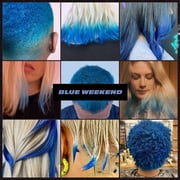 Bleach London Super Cool Color Semi-Permanent Hair Color Cream, Blue Weekend, 5.07 oz