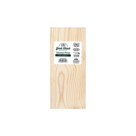 Good Wood by Leisure Arts Pine Slat 12x5.25" – Unfinished Wood Planks for Crafts, DIY Projects, Rustic Signs, Wooden Sheets, Craft Panels, and Home Décor
