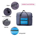 thumbnail image 3 of Gustave Foldable Travel Duffel Bag Water-Resistant Lightweight Personal Item Bag Carry on Luggage Weekender Overnight Tote Bags for Men Women "Blue", 3 of 8