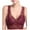 Wine, variant on SMihono Stylish Women's Sexy Racerback Lace Plunge Bralette Padded Bra Top Racerback Bralette - Wireless Lace Bralette for Women Blue M