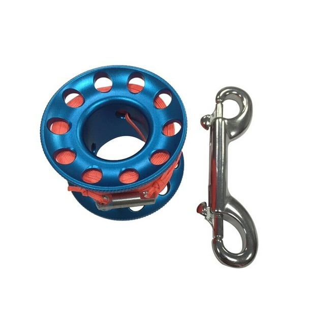QualitChoice Diving Reel Double End Hook Flat Rope Aluminum