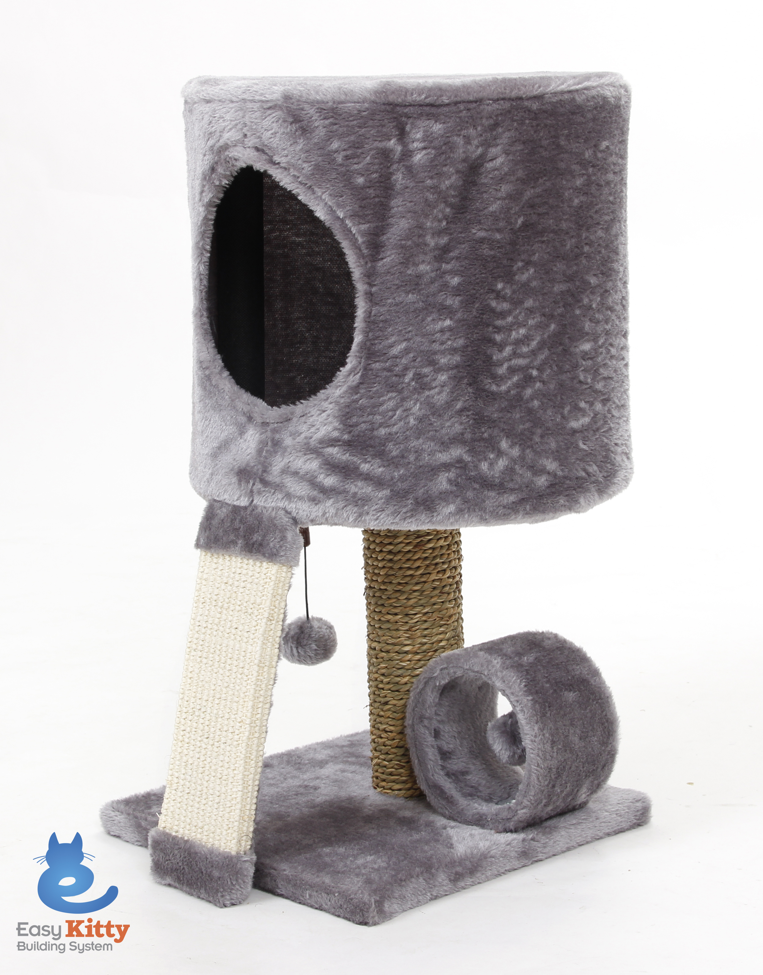 Cat Craft 23-in Cat Tree & Condo Scratching Post Tower, Gray - image 2 of 6