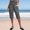 Gray, variant on Drovellove Women's Plus Size High Waisted Cropped Pants with Elastic Waist and Pockets – Linen Blend Casual Trousers for Summer Lounging, Beach Days, or Warm-Weather Outings