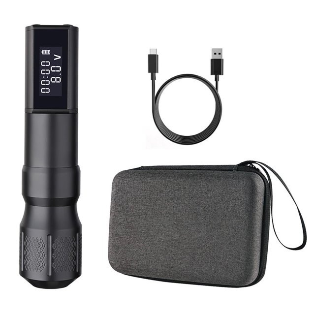 Pluma rotativa de la batería del tatuaje, 1800mAh tatuaje rotatorio inalámbrico Motor sin núcleo pluma del tatuaje cartucho máquina de tatuar solución innovadora