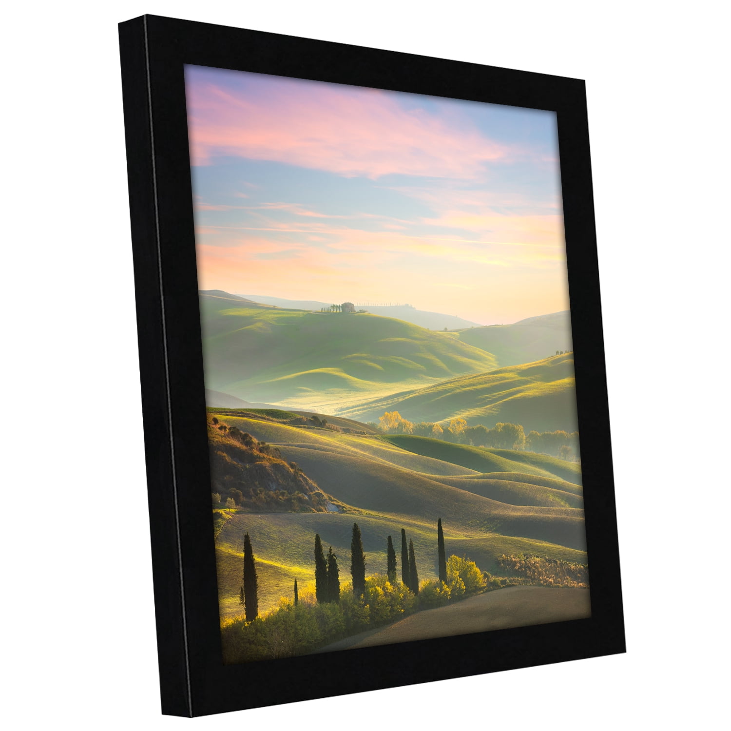 Americanflat 9x9 Picture Frame in Black - Composite Wood with Shatter Resistant Glass - Horizontal and Vertical Formats for Wall and Tabletop