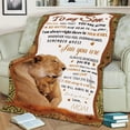 thumbnail image 4 of to My Son Blanket from Mom Gifts for Son from Mom Personalized Throw Blankets Best Son Ever Gifts Birthday Graduation with Positive Encourage Fits Couch Sofa Bedroom Living Room, 4 of 6