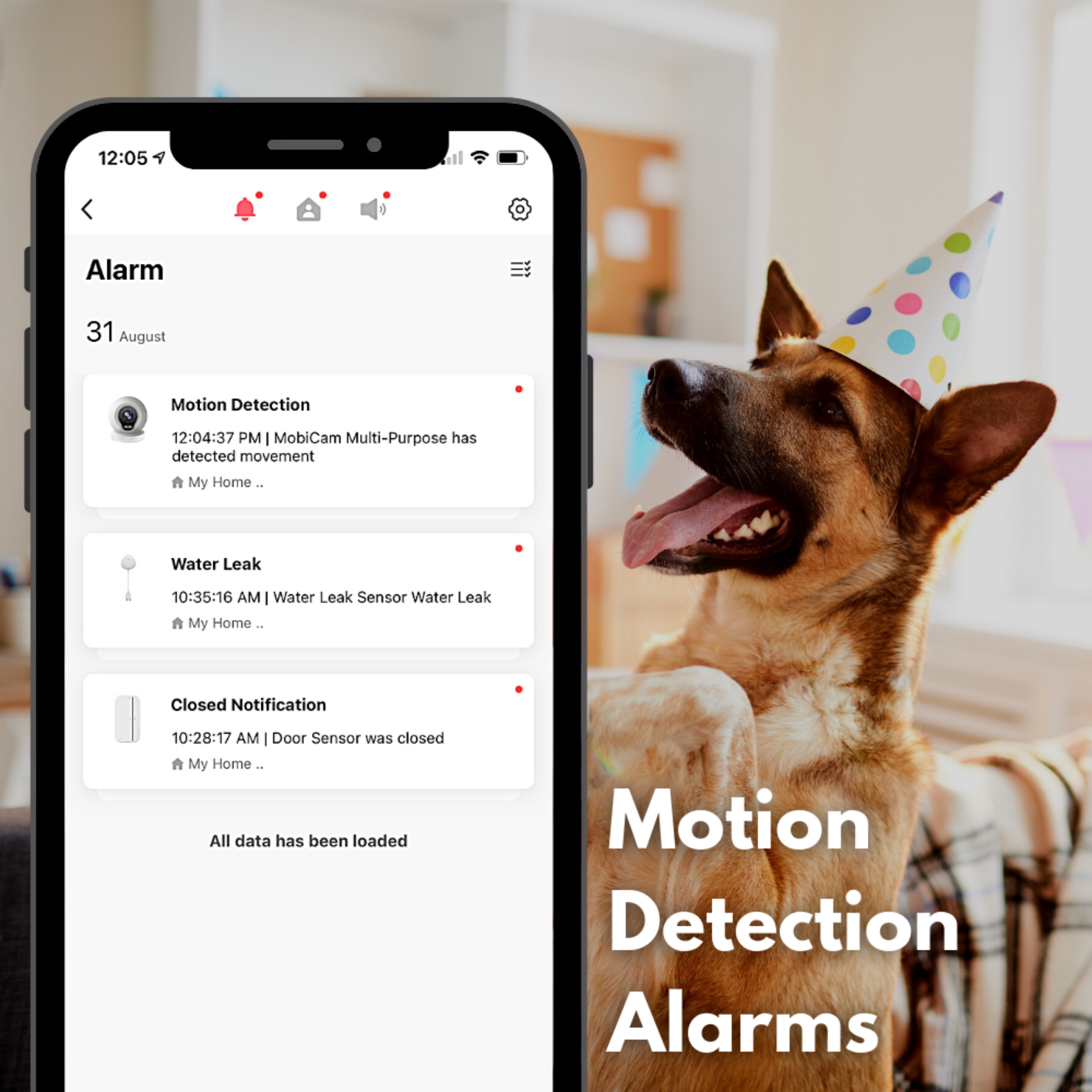 MobiCam HDX Smart Wi-Fi Pet/ Baby Monitor Camera with Motion Detection, Night Vision, & Two-Way Audio