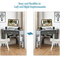 thumbnail image 6 of Giantex Writing & Study Corner Computer Desk, Laptop PC Table, Wood Home Office Desk, Study Workstation, Gray, 6 of 8