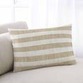 thumbnail image 2 of Cream Striped Throw Pillow Cover 24 x 36 Inch Decorative Pillow Cover Farmhouse Vintage Brown Stripes Lumbar Pillowcase Seasonal Rectangle Cushion Case for Couch Sofa Bed Living Room, 2 of 7
