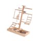 thumbnail image 4 of Puesto de madera maciza para loros, gimnasio de madera, corral para pájaros pequeños, escalera para periquitos, gimnasio para pájaros, cotorras,, 4 of 9