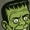 Military Green, variant on Monster Peep Show Pin-Up T-Shirt, Retro Horror Halloween Tee