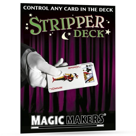 Magic Makers Stripper Deck Pro Brand Poker Size Assorted Colors price history on PriceWatchPro