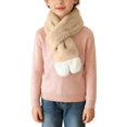 thumbnail image 7 of BXJX Girls Fleece Scarf, Casual Thick Warm Lightweight Neck Warmer for Winter Khaki Size Free Size, 7 of 7