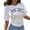 White, variant on Going Out Tops for Women Fashion Korean Style Short Sleeve Crew Neck Basic Plus Size Womens Clothing,White,L