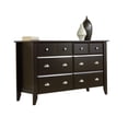 thumbnail image 3 of Pemberly Row Commode à 6 Tiroirs en Bois d'Ingénierie, Fini Jamocha/bois Foncé, 3 of 4