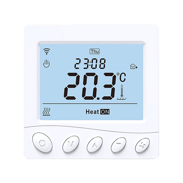 Termostato WIFI yeacher Calefacción eléctrica inteligente 16A Pantalla LCD 3.2 pulgadas Tipo 2