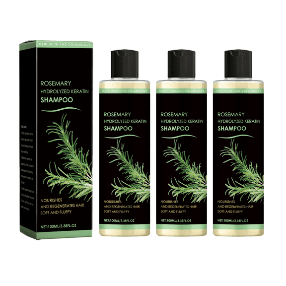 Rosemary thickening shampoo, plant-based oil control, fluffy, long-lasting, refreshing, not flat, repair frizzy hair, plump and strong, suitable for both men and women