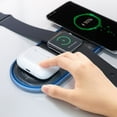 thumbnail image 2 of EIGTHTAILWireless Charging Station 3 In 1 Wireless Charger For Multiple Devices 15W Wireless Charger IOS/Android White, 2 of 7