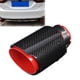thumbnail image 1 of Extremo del tubo de escape, Punta de Escape Rojo Fácil Instalar 2.5in Fibra de Carbono de Entrada de 3.5 Pulgadas Con Fibra de Carbono Busque Universal Para Automóvil, 1 of 7