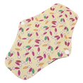 thumbnail image 4 of 5pcs Bamboo Charcoal Cloth Menstrual Pads Super Absorbent Floral Printed Reusable Sanitary Pads for Women M Size T18, 4 of 5