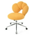 thumbnail image 4 of 360° Swivel Height Adjustable Teddy Fabric Office Chair Home & Study, 4 of 12