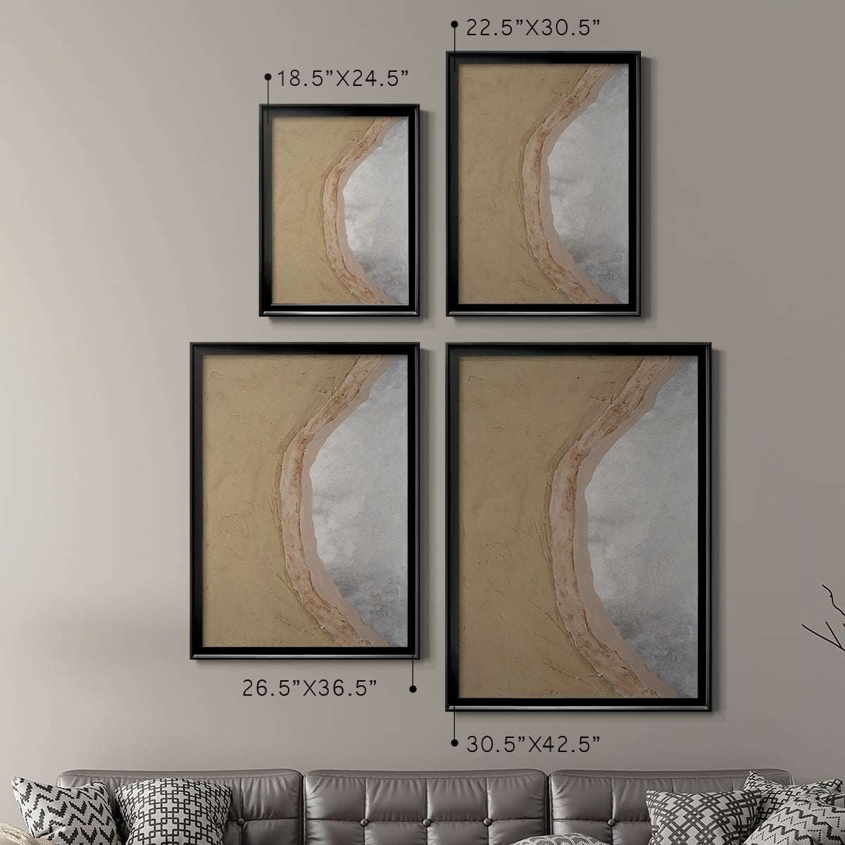 Silver Lake III Premium Framed Print, in Gold, Black, or Silver - Ready to Hang