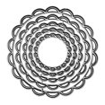 thumbnail image 1 of Troqueles de corte AHTOLS marco redondo de encaje, marco floral, 5 piezas, 1 of 7
