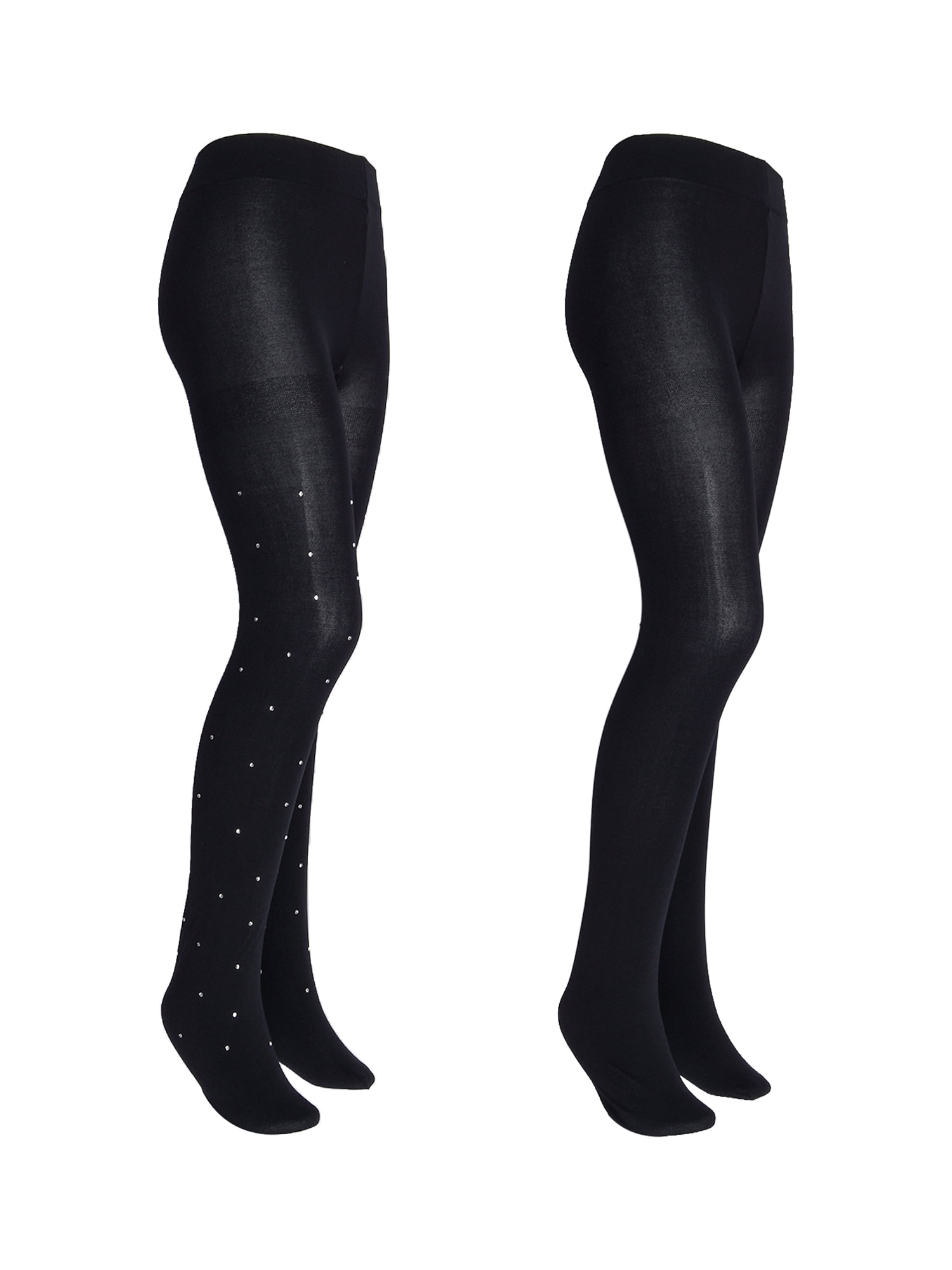 Wonder Nation Girls' Opaque Tights 2 Packed Sizes 4-16
