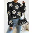 thumbnail image 5 of Weardear Sweaters for Women Lantern Long Sleeve Mockneck Pullover Fall Knit Sweater Tops, 5 of 6