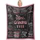 thumbnail image 1 of LHSHID Grandma Gifts Blanket Gifts for Grandma Grandma Gifts from Grandkids Great Grandma Birthday Gifts Grandmother Gifts Birthday Gifts Ideas for Grandma Best Grandma Gifts Blanket 30"x40", 1 of 6