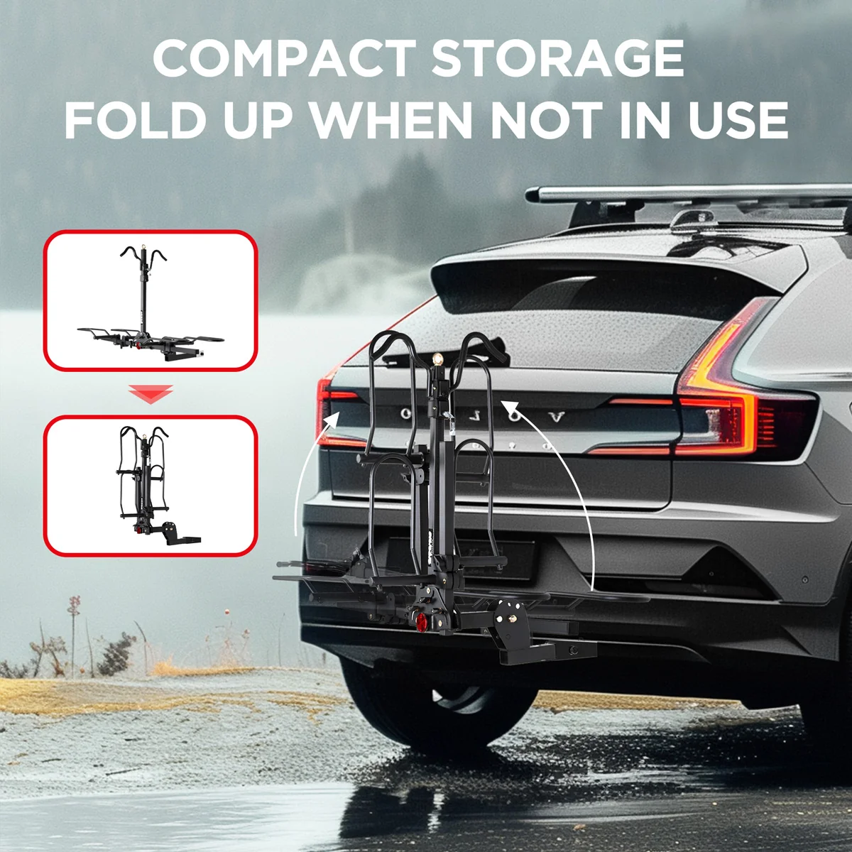 Young Electric 2-Bike Hitch Rack with Lock photo 6