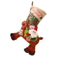 thumbnail image 2 of Christmas Stockings 16.5In Large Santa/Snowman Riding Deer Xmas Stockings Decorations Hanging Christmas Tree Decor for Family Holiday Xmas Decor, 2 of 7