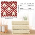 thumbnail image 3 of Chevron Baseball Pattern Dish Towels 6 Pack Kitchen Cleaning Dish Cloths Absorbent Reuseable Cleaning Cloths 11'' x 11'', 3 of 9
