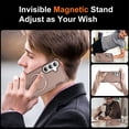 thumbnail image 7 of For Samsung Galaxy S26 5G Case (Compatible With MagSafe)  With Invisible Magnetic Metal Kickstand Ring Holder Four Corner Airbag Anti Fall Protective Cover,Brown,For Galaxy S26 (5G), 7 of 7