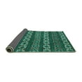 thumbnail image 2 of Ahgly Company Indoor Round Oriental Turquoise Blue Modern Area Rugs, 5' Round, 2 of 4