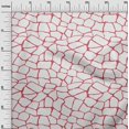 thumbnail image 2 of oneOone Cotton Flex White Fabric Giraffe Animal Skin Dress Material Fabric Print Fabric By The Yard 40 Inch Wide, 2 of 4